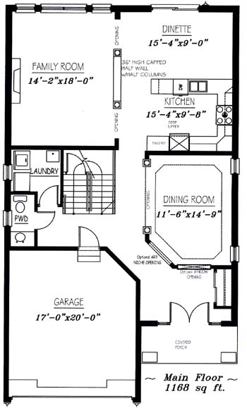 The westbrook - Main Floor - Floorplan